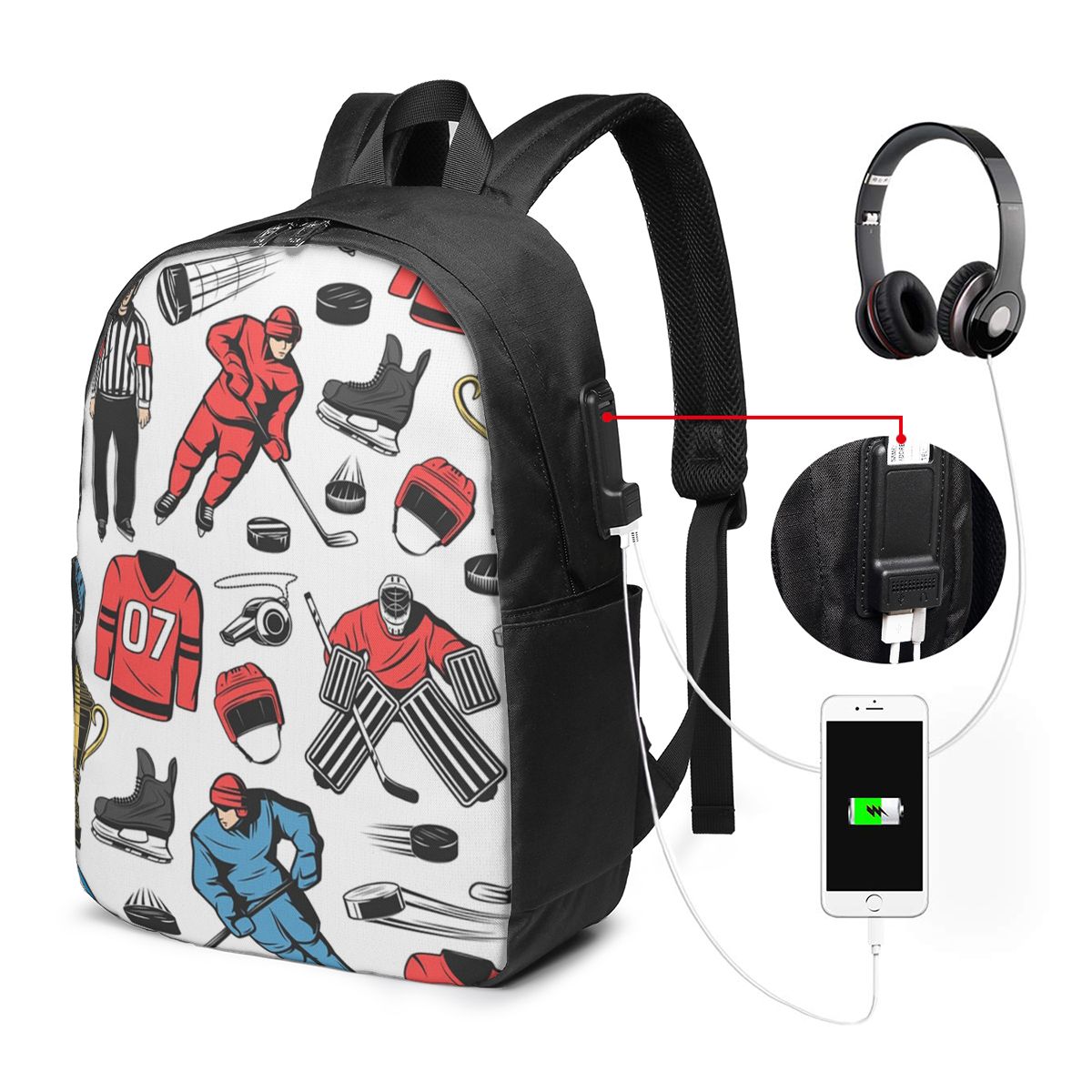 Laptop Bag - Zaino per giocatori di hockey su