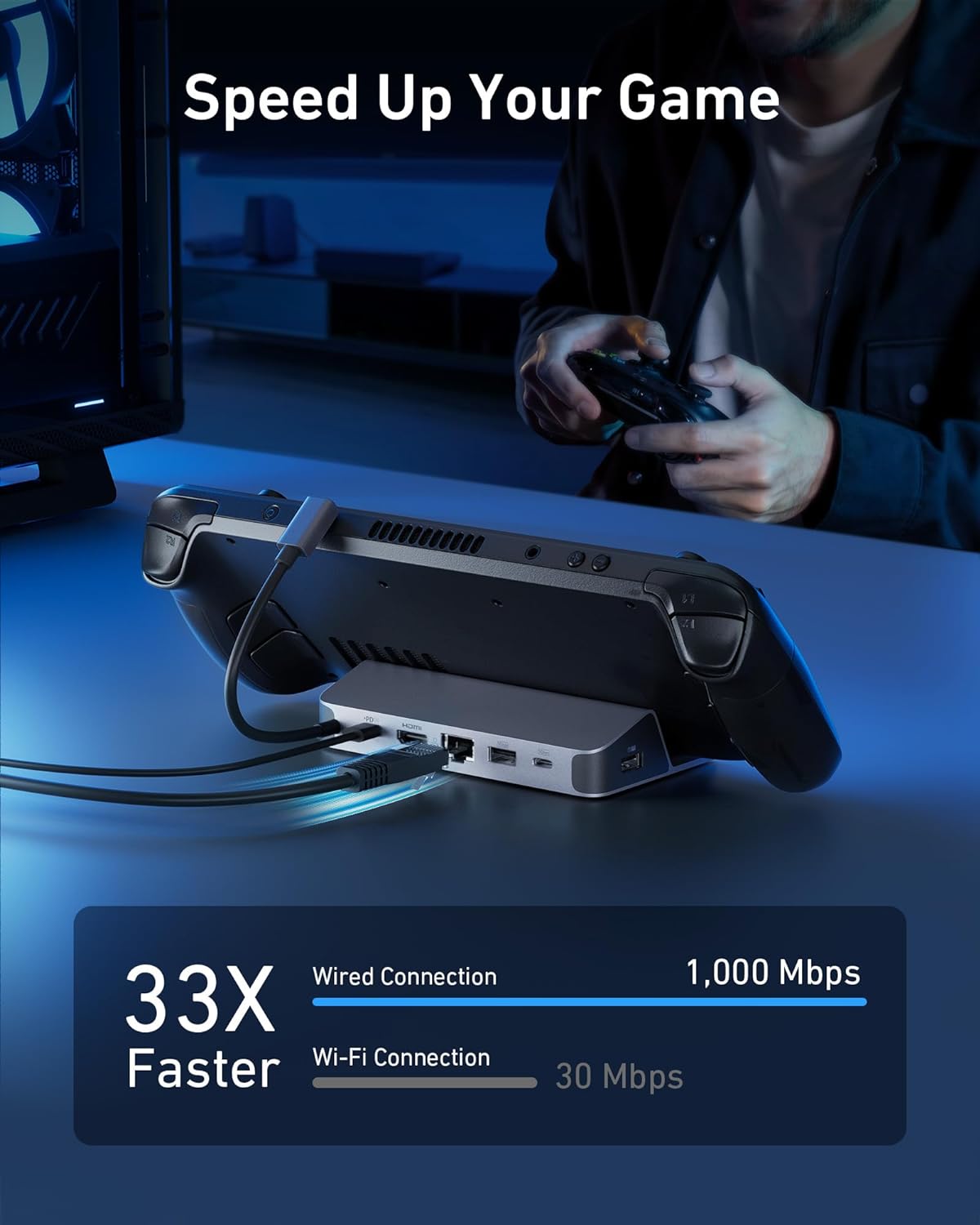 Usb Hub - Stazione di Ricarica Anker per Steam