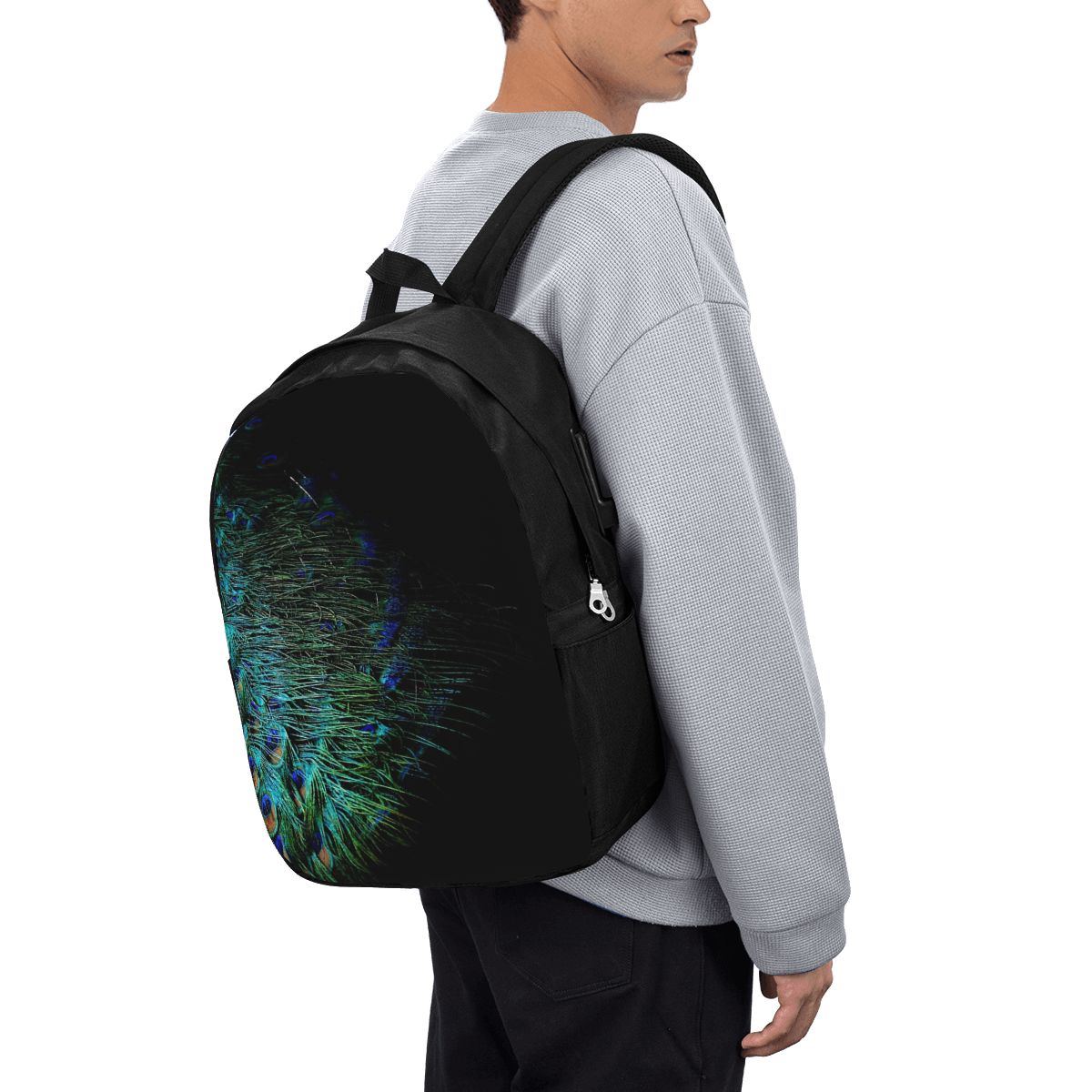 Piume di pavone su uno sfondo  - Laptop Bag recensione e prezzo