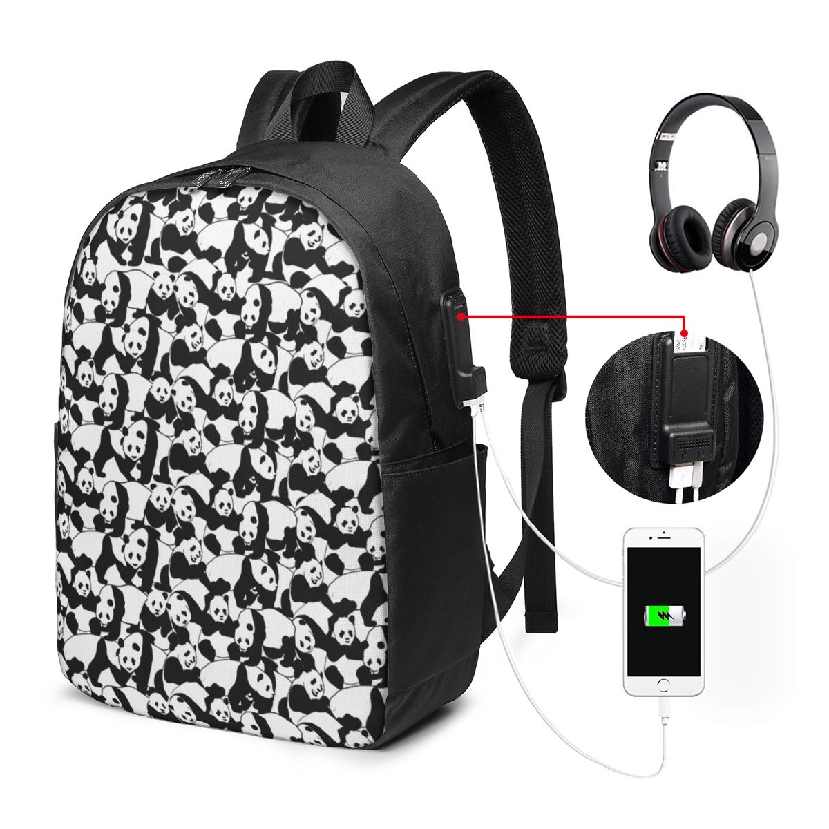 Zaino con motivo panda, borsa  - Laptop Bag recensione e prezzo